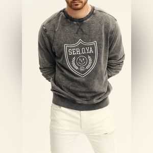 NWT SER.O.YA Issac Sweatshirt in Vintage Black